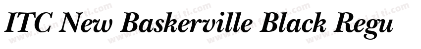ITC New Baskerville Black Regular字体转换